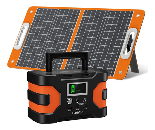 Generador De Energía Portátil Flashfish 150w Con Panel