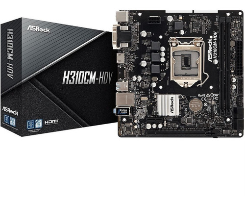 Motherboard Asrock H310 9na Intel 1151 Ddr4 Tranza