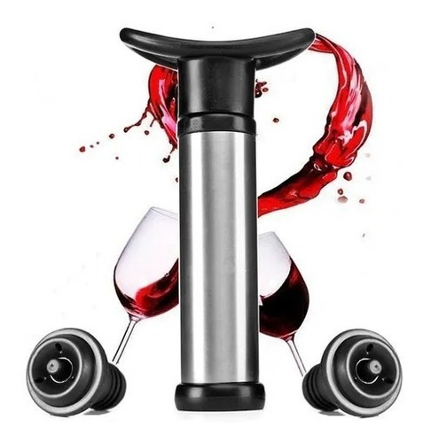 Bomba De Vacio Vacu Vin Para Botellas Vino Tapon Vacuvin