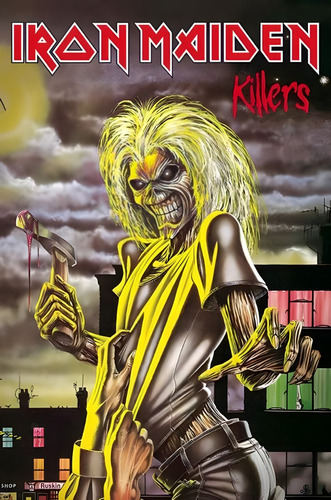 Póster Iron Maiden Autoadhesivo 100x70cm#1059