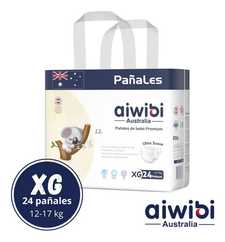 Pañales Aiwibi Premium Pack X2 Pqtes- Elige La Talla