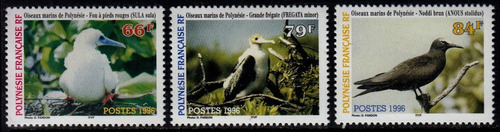 Fauna - Aves - Polinesia Francesa 1996 - Serie Mint