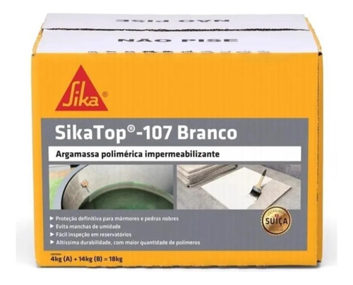 Impermeabillizante Sika Top 107 Branco (caixa 18 Kg) - Sika
