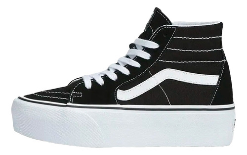 Tenis Vans Classics Sk8 Tapered Stackform Mujer Negro Blanco