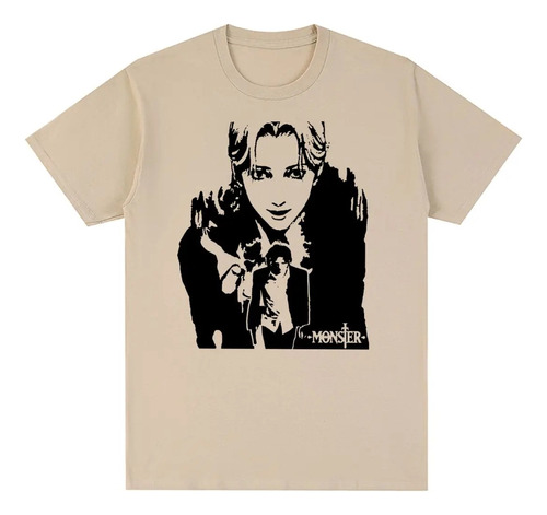 Camiseta De Algodón De Manga Corta Estampada Johan Liebert