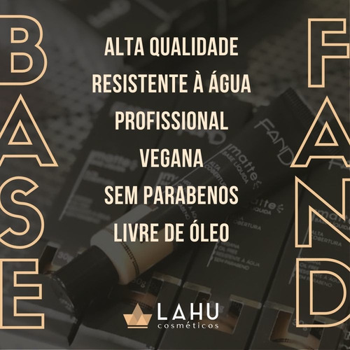 Imagem 4 de 5 de Base Fand Líquida Matte Resistente À Água Alta Cobertura
