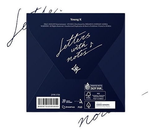 Young K (day6) - Letters With Notes Ver. Digipack Original