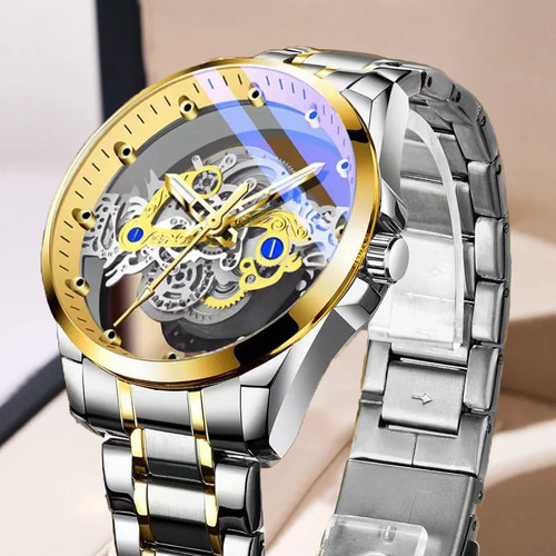 Gear Silver Steel Transparent - Nuevo Reloj Automático Hollo