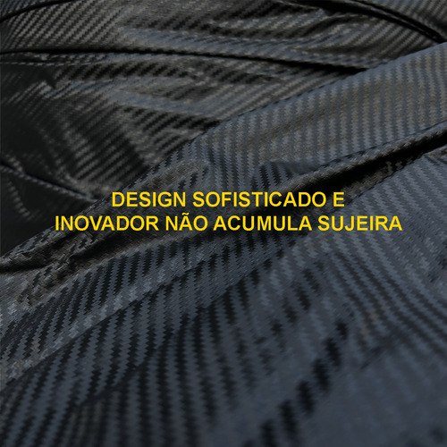 Capa Cobrir Carro M Premium Impermeável 100% Forrada Bl Cor Black