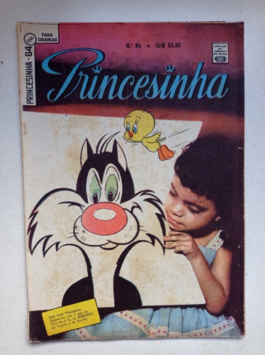 Gibi Princesinha Nº 84 - Piu Piu E Frajola - Ebal - 1963