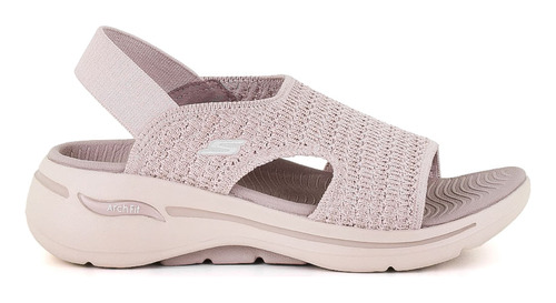 Sandalia Casual Skechers Go Walk Arch Fit Beige