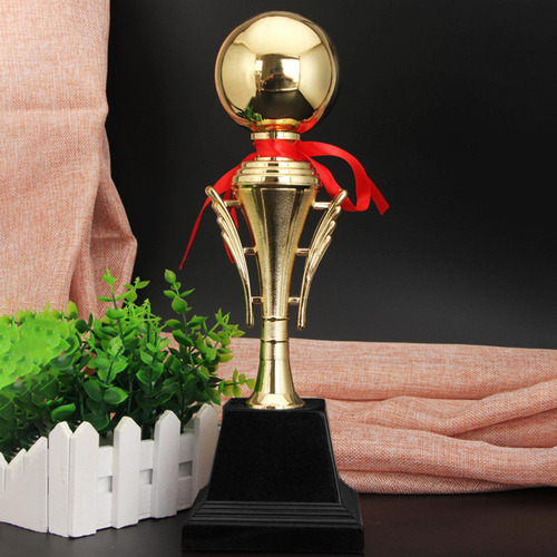 L Troféu Esférico Bola Dourada De Futebol Grande 44,5 Cm
