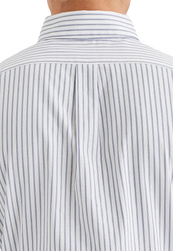 Camisa Hombre Crafted Slim Fit Blanco Rayas Dockers