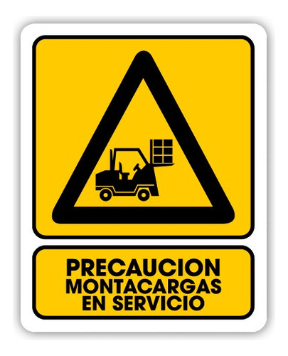 Señalamiento Precaución Montacargas En Serv 30x40 Seguridad