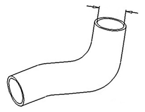 Radiator Hose Upper Fits Long Tractor 2310 2460 260 2510 Aaa