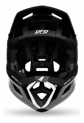 Casco Defcon One Ufo Enduro Mtb Dh Downhill Bici Full Face Color Negro Talla M - 57-58 Cm