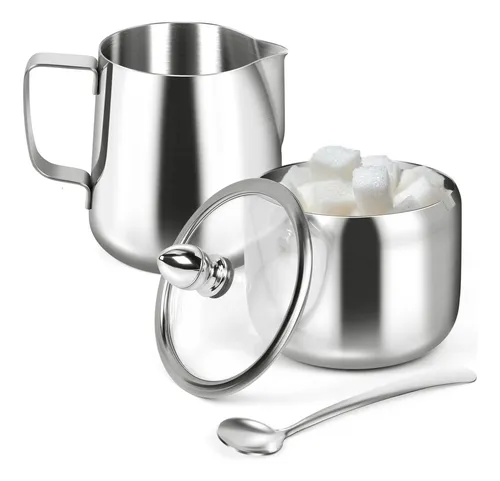 comprar Set De Azúcar Y Crema, Recipiente Para Azúcar Y Espuma De Le