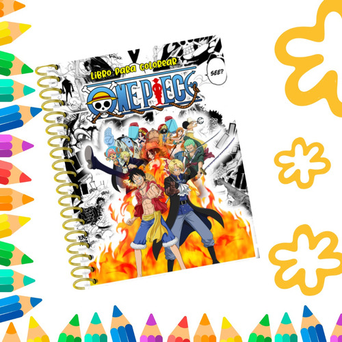 Libro Para Colorear One Piece