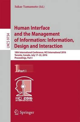 Libro Human Interface And The Management Of Information: ...