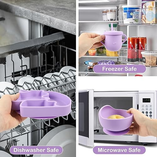 Baberos De Silicona Qualyon- Set De Alimentación De Silicona