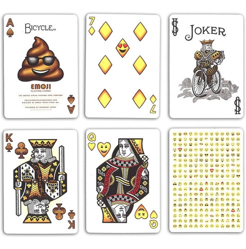 Bicycle Emoji / Poker Baraja Naipe Cardistry