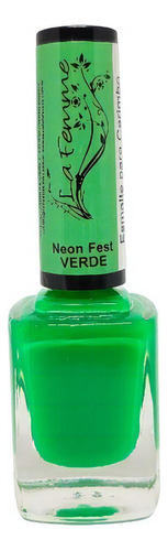 Esmalte Para Carimbo La Femme Decoração De Unhas Cores Div Cor Neon Fest - Verde