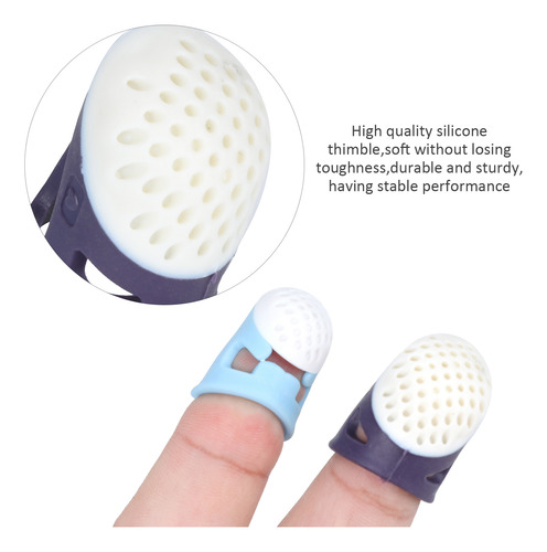 Protector De Dedos De Silicona Con Funda Tipo Dedal, 2 Unida
