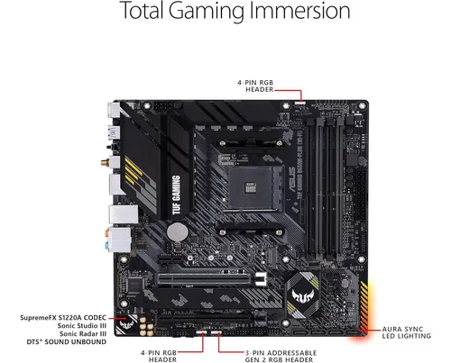 Board Asus Tuf Gaming B550m-plus (wifi 6) Am4 Ddr4 Amd (Usado)