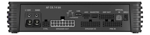 Processador & Amplificador Audison Af C8.14 Bits 800watts.