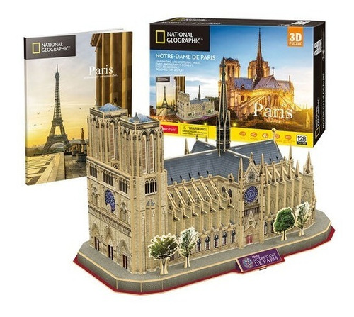 Rompecabezas 3d Notre Dame Paris Nat Geo Cubicfun