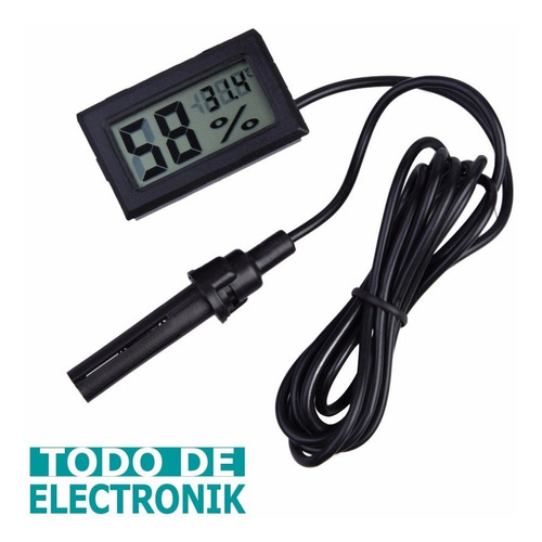Higrómetro Termómetro Digital + Sonda Humedad Y Temperatura