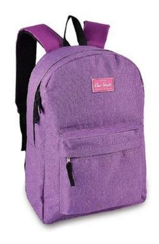 Mochila Costas Feminina Clio Violeta For Girls Tecido Mescla