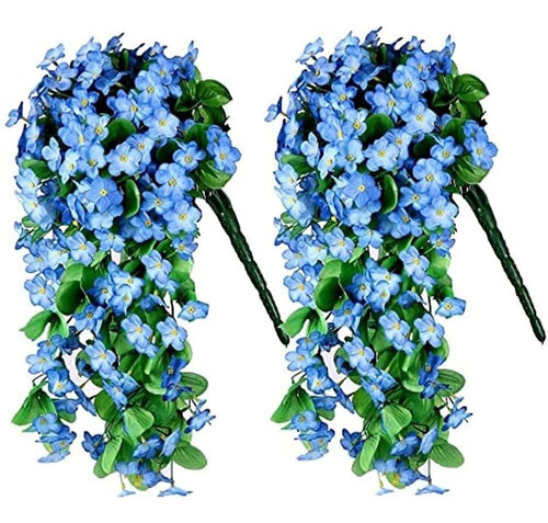Zfprocess 2 Unidades De Flores Colgantes Artificiales, Plant