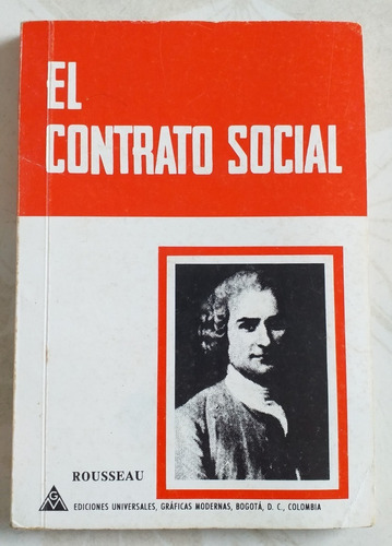 Libro El Contrato Social. Rousseau