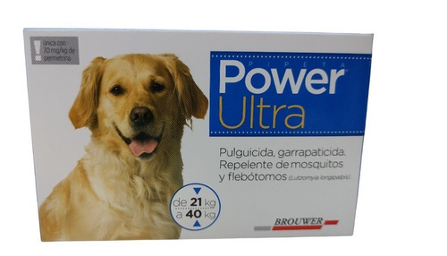 Oferta - Power Ultra Pipeta Antipulgas,perros De 21 A 40 Kg.