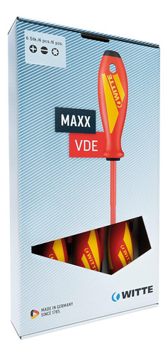 Witte Maxx Vde 1000v Juego De Destornilladores De Electri...