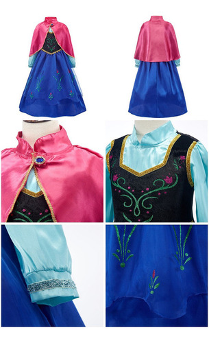 Vestido De Princesa De Cumpleaños Infantil Frozen 2 Elsa