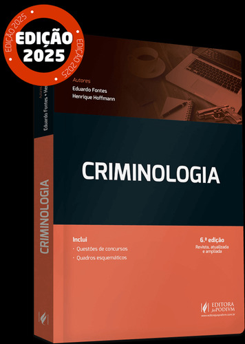 Criminologia - Carreiras Policiais - 6 Edição 2025 Juspodivm, De Eduardo Fontes / Henrique Hoffmann., Vol. Único. Editorial Juspodivm, Capa Mole, Edição 6 Em Português, 2025