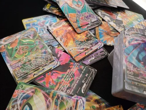 Carta Pokemon Zeraora Gx + 30 Cartas Vmax V Aliados Gx