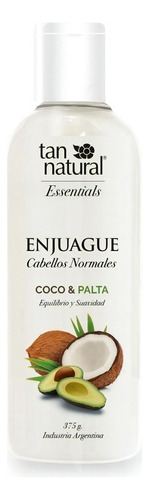 Tan Natural Enjuague Coco Y Palta Cabellos Normales X375g