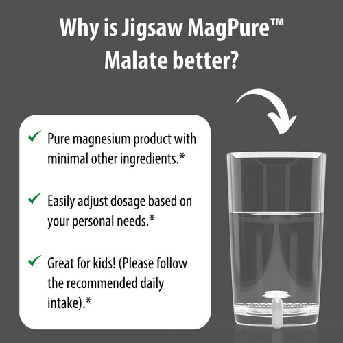 Magpure Malate De Jigsaw Health | Cápsulas De Malato De Magn