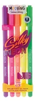 Comprar Lapiceras Roller Tinta Gel Silky X5 Color Neon Fluor Mooving