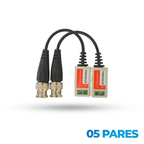 5 Par Video Balun Passivo Cftv Conversor Utp Hd Ahd/tvi/cvi