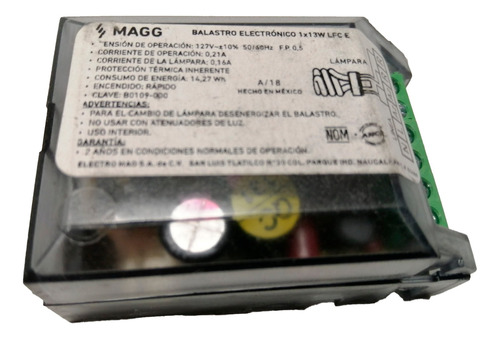 Balastro Electronico 1x13w 127v Lfc B-0109-0 Magg