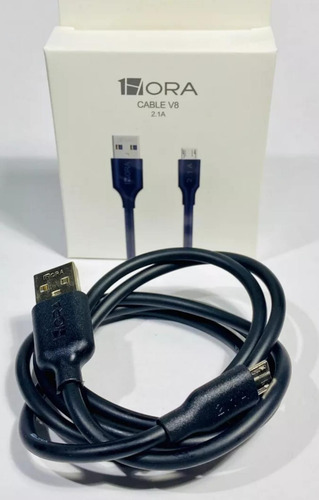 6 Piezas De Cables Cab236 Usb Micro Usb V8 Negro 1hora