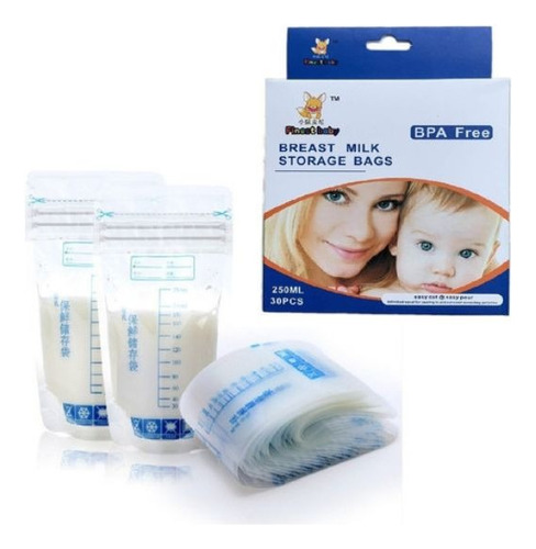 Pack 60 Bolsas De Almacenamiento De Leche Materna 250ml