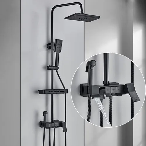 comprar Ducha Negro Grifo 4 Funcion Cabezal Mano Bidet Sparyer