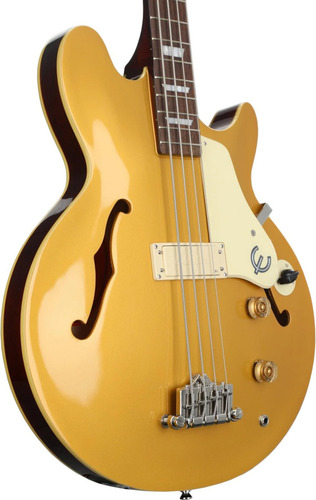Bajo EpiPhone Jack Casady Signature Gld Metallic Gold Acabado Del Cuerpo Barnizado Cantidad De Cuerdas 4 Color Dorado Orientación De La Mano Diestro