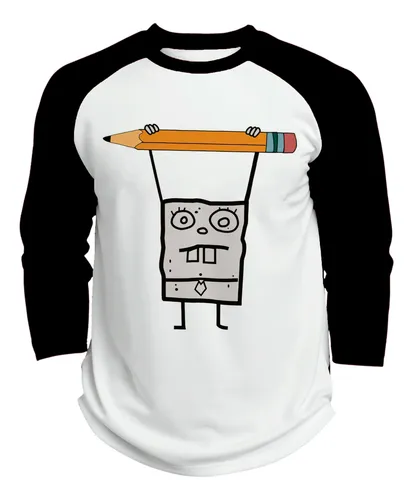 comprar Playera Raglan 3\u002F4 Caricatura Bob Esponja Trazo #1218