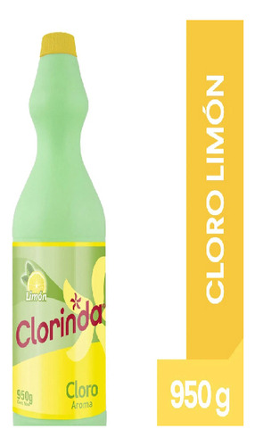 Cloro Tradicional Clorinda  950ml, Limon (2uni)super